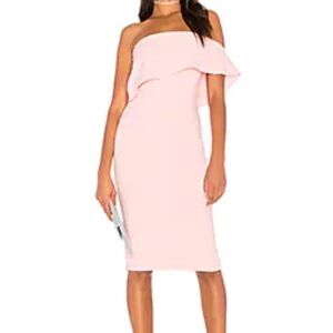 LIKELY Driggs Barbie core formal pink strapless dress